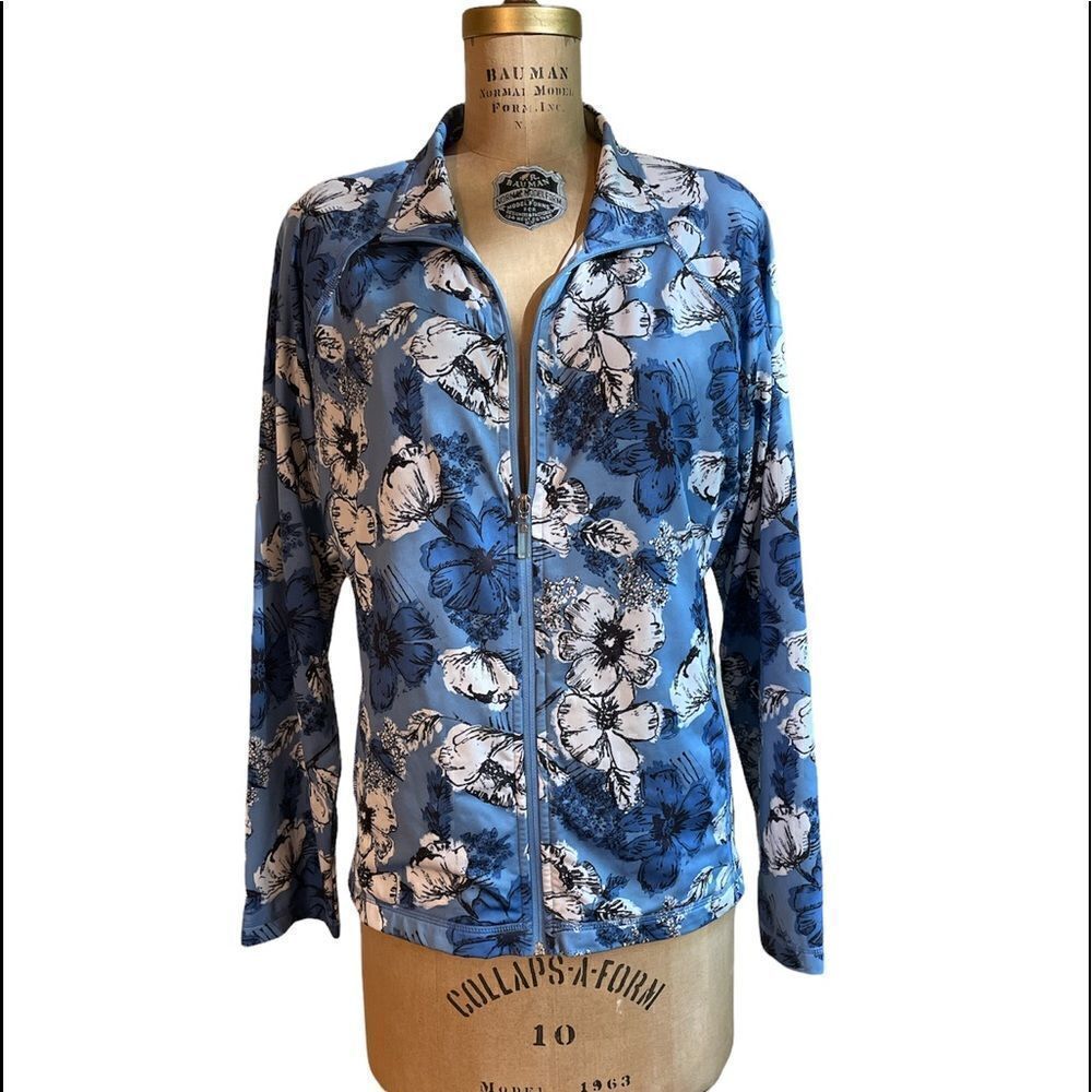 Blue floral Leisure Jacket